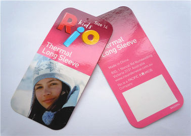 Cardboard Clothing Label Tags Colored Customized For Decoration