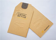 Kraft Paper Personalized Clothing Labels / Brand Tags For Clothing