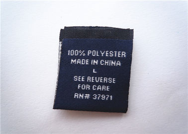 Black Satin Woven Clothing Label Tags / Personalised Name Labels