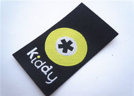 Black Custom Embroidered Name Patches Non Woven With Lightweight