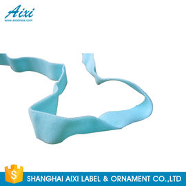 Decorative Coloured Fold Over Elastic Webbing Straps Elastic Binding Tape