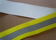 Light Yellow Reflective Clothing Tape Sew On 1 cm Width for Garments