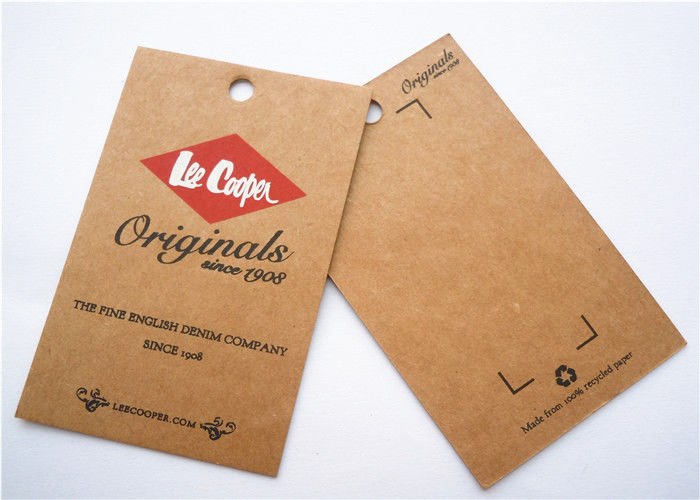 Durable Clothing Label Tags Logo Printing Cardboard Hang Tags