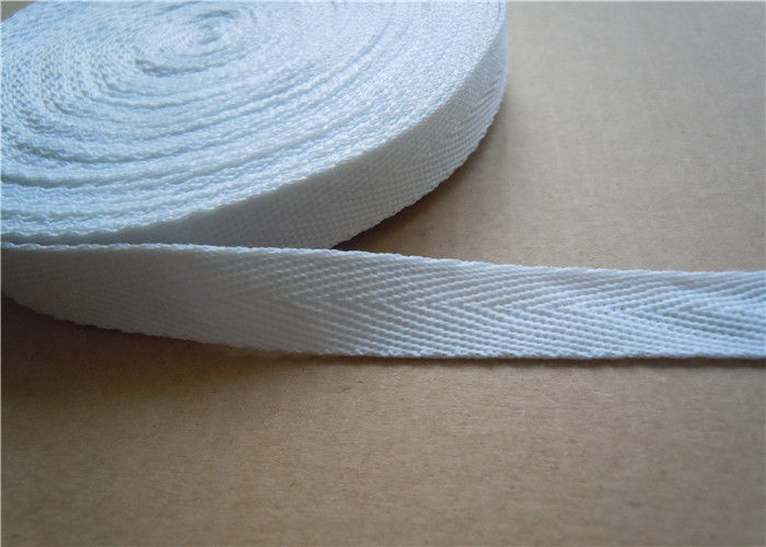 20mm White Non Elastic Tape Trim , Sewing Double Fold Bias Tape