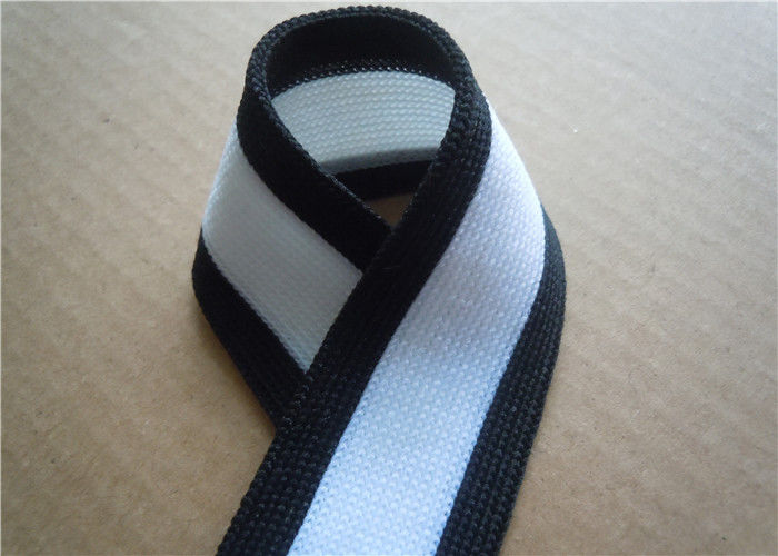 Custom Logo Woven Jacquard Ribbon Spandex Gray for Home Textiles