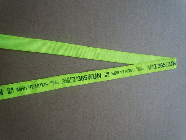 Custom Balck Nylon and Spandex Printed Stretch Neck Tape , Binding Tape for Garment